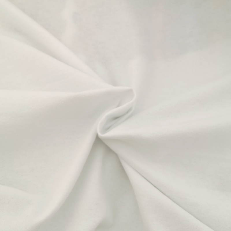 Winceyette Flannelette Cotton White